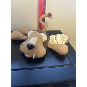 Vintage 1985 Hallmark Monroe the Lion Friend of Rodney Reindeer Plush Toy‎